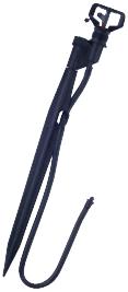 Challenger on spike w tube & adaptor Blue Nozzle 120L/h 4.6m Radius - Click Image to Close